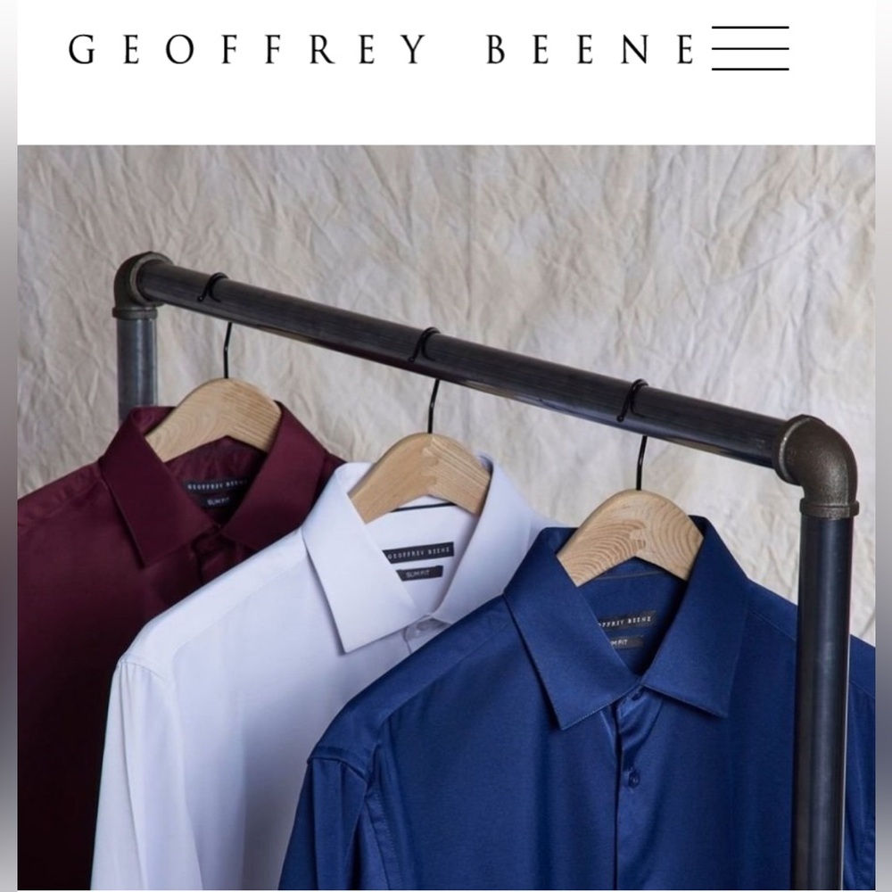 Preowned Geoffrey Beene Size 16 32/33 Size Large Dark Grey Classic Button Up. - Picture 11 of 12